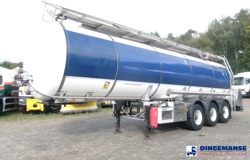 LAG Food tank inox 32 m3 / 3 comp + pump - Semi-remorque citerne: photos 1 LAG Food tank inox 32 m3 / 3 comp + pump - Semi-remorque citerne: photos 1