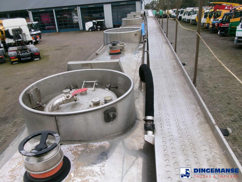 Semi-remorque citerne Magyar Chemical tank inox L4BH 33.5 m3 / 3 comp: photos 13