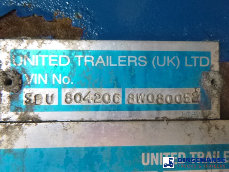 Utilitaire benne UNITED TRAILERS Tipper trailer alu 52 m3 + tarpaulin: photos 15