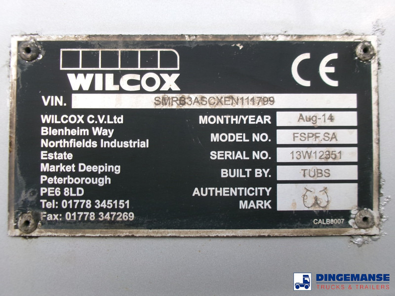 Utilitaire benne WILCOX Tipper trailer alu 52 m3 + tarpaulin: photos 14