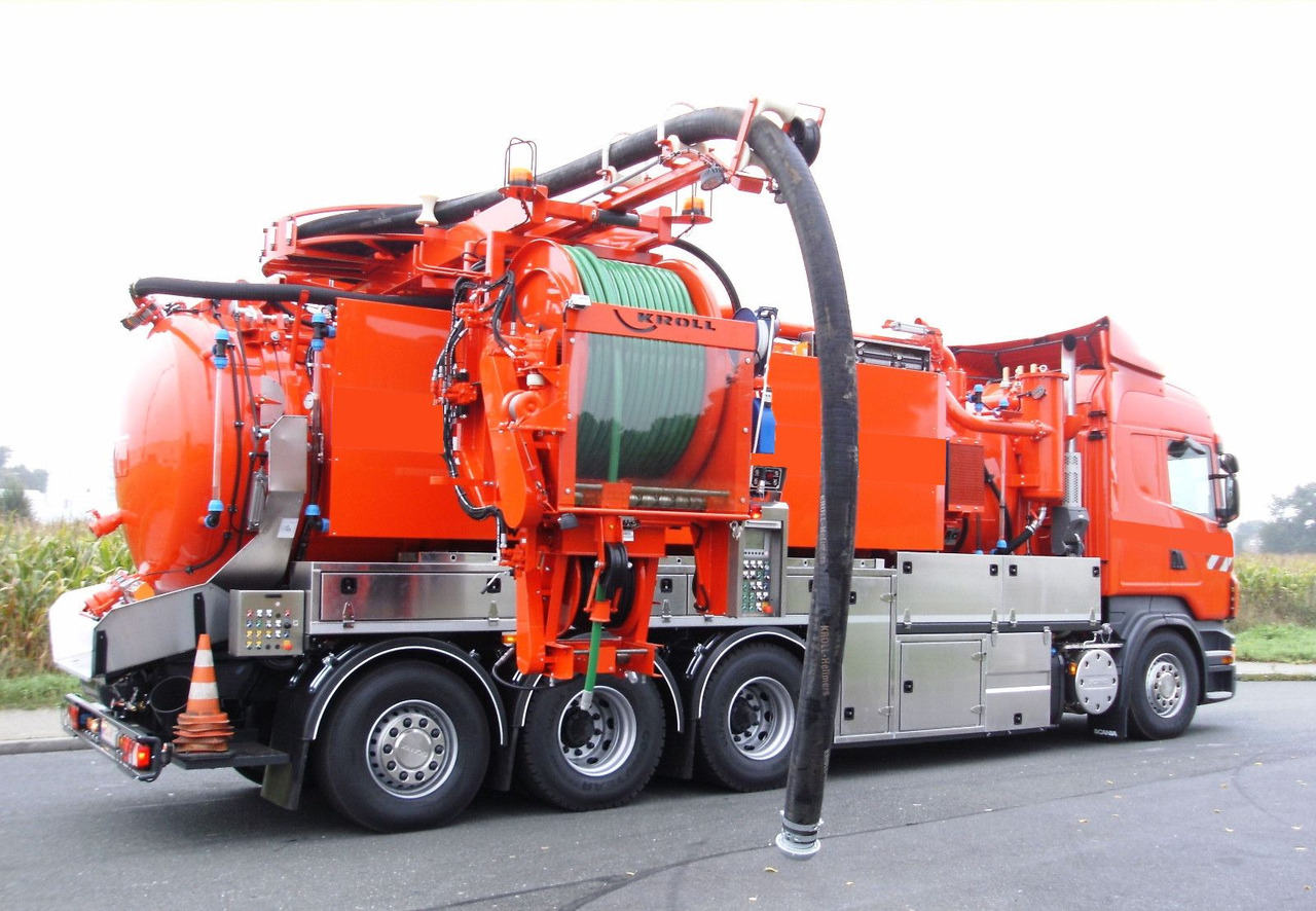 Scania R450 8x4 Kroll 19m³ W-Rückgewinner Kombi-HD +ADR - Camion hydrocureur: photos 1 Scania R450 8x4 Kroll 19m³ W-Rückgewinner Kombi-HD +ADR - Camion hydrocureur: photos 1