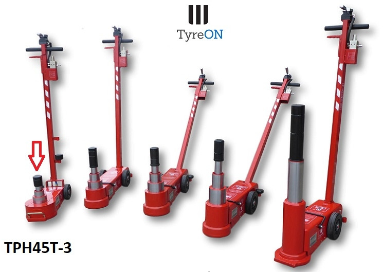 TPH45T-3 Air hydraulic jack 45 Tons - Minimum height 12 cm - portable (40 kg) - Équipement de garage: photos 2 TPH45T-3 Air hydraulic jack 45 Tons - Minimum height 12 cm - portable (40 kg) - Équipement de garage: photos 2