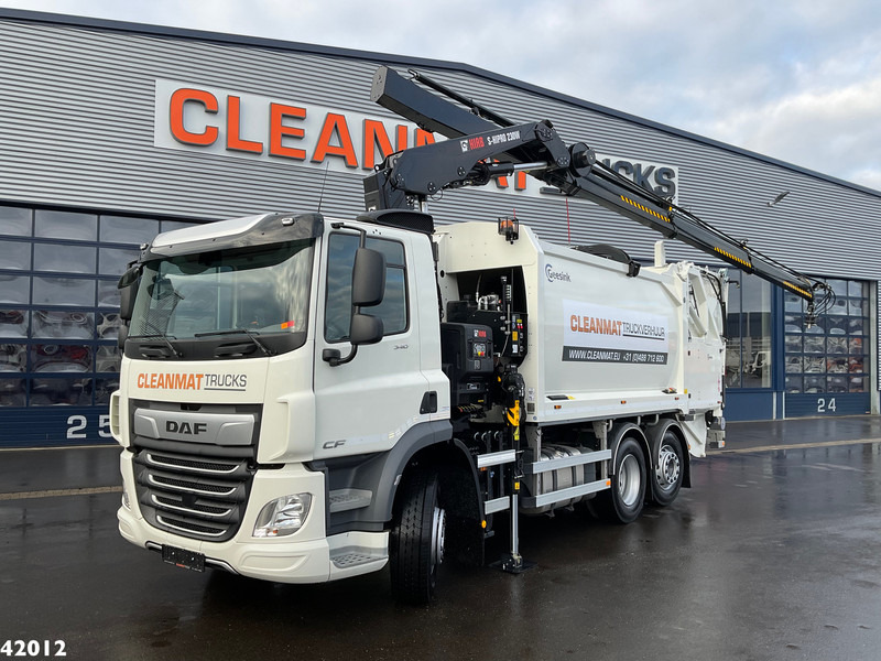 DAF FAN CF 340 Hiab 23 Tonmeter laadkraan - Benne à ordures ménagères: photos 1 DAF FAN CF 340 Hiab 23 Tonmeter laadkraan - Benne à ordures ménagères: photos 1