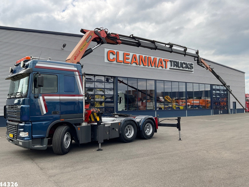 DAF FTS 95 XF 480 Manual Palfinger 36 Tonmeter laadkraan + Fly-Jib - Camion grue: photos 1 DAF FTS 95 XF 480 Manual Palfinger 36 Tonmeter laadkraan + Fly-Jib - Camion grue: photos 1