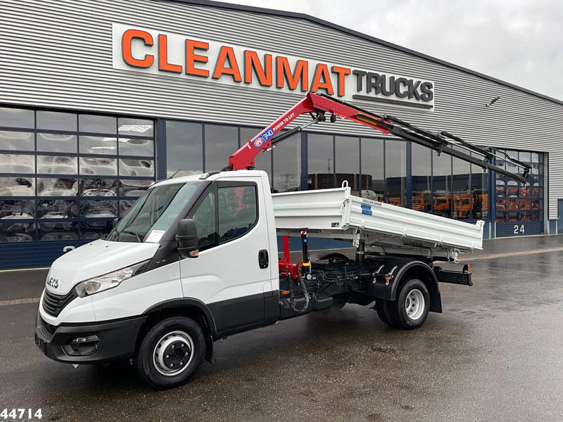 Iveco Daily 72C18 HMF laadkraan 3,4 Tonmeter laadkraan + Meiller 3-zijdige kipper New & Unused!! - Camion benne, Camion grue: photos 1 Iveco Daily 72C18 HMF laadkraan 3,4 Tonmeter laadkraan + Meiller 3-zijdige kipper New & Unused!! - Camion benne, Camion grue: photos 1