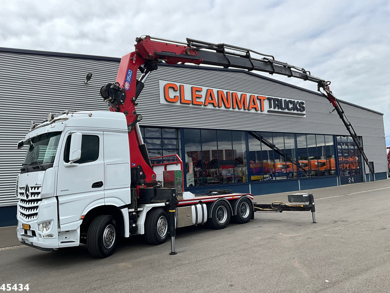 Mercedes-Benz Arocs 3251 8x4 Euro 6 Retarder HMF 85 Tonmeter laadkraan Fly-Jib - Camion grue: photos 1 Mercedes-Benz Arocs 3251 8x4 Euro 6 Retarder HMF 85 Tonmeter laadkraan Fly-Jib - Camion grue: photos 1