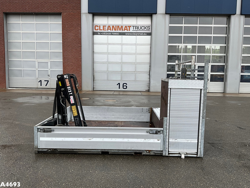 Open laadbak + Hiab 1,3 Tonmeter laadkraan - Benne ampliroll: photos 1 Open laadbak + Hiab 1,3 Tonmeter laadkraan - Benne ampliroll: photos 1