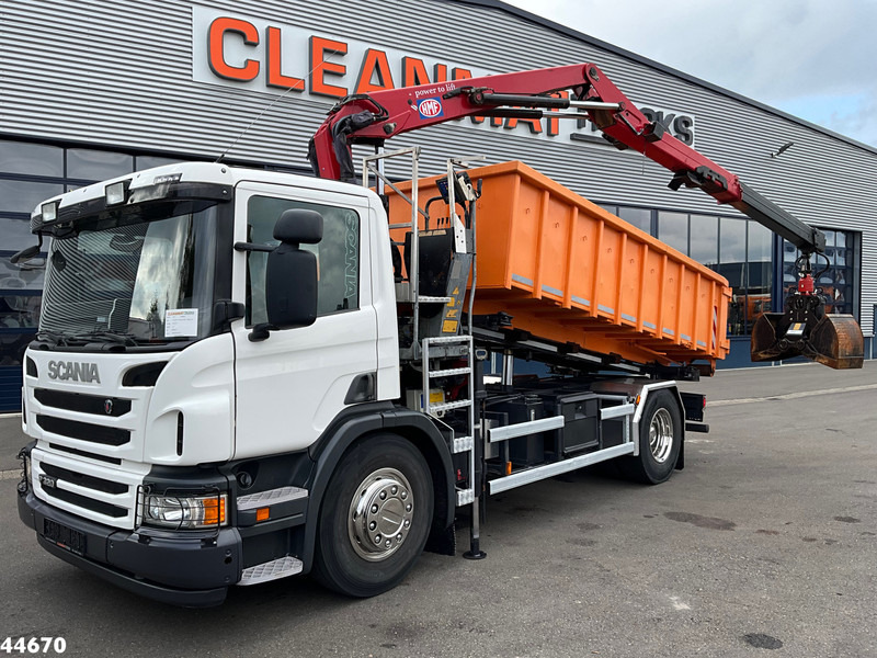 Scania P 320 HMF 12 Tonmeter Z-kraan + Kipper 11m³ - Camion benne, Camion grue: photos 1 Scania P 320 HMF 12 Tonmeter Z-kraan + Kipper 11m³ - Camion benne, Camion grue: photos 1