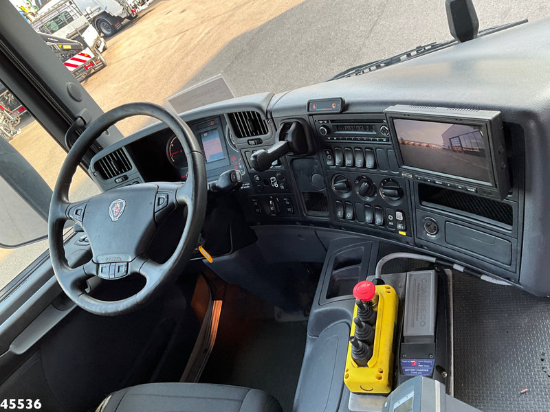Camion benne, Camion grue Scania P 340 Euro 6 CNG HMF 25 Tonmeter laadkraan Just 72.852 km!: photos 13
