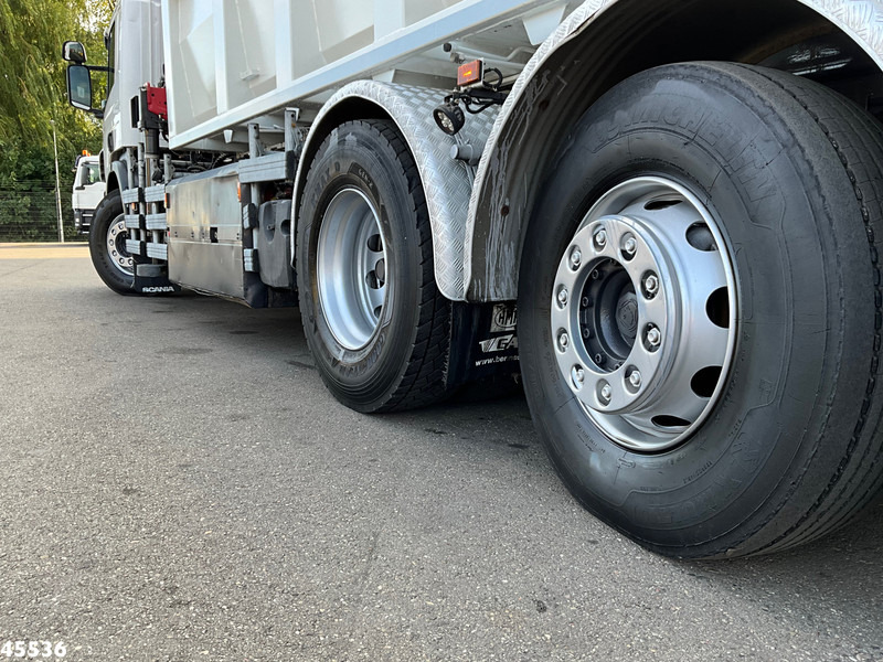 Camion benne, Camion grue Scania P 340 Euro 6 CNG HMF 25 Tonmeter laadkraan Just 72.852 km!: photos 12