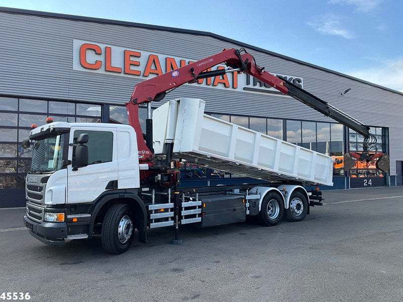 Scania P 340 Euro 6 CNG HMF 25 Tonmeter laadkraan Just 72.852 km! - Camion benne, Camion grue: photos 1 Scania P 340 Euro 6 CNG HMF 25 Tonmeter laadkraan Just 72.852 km! - Camion benne, Camion grue: photos 1