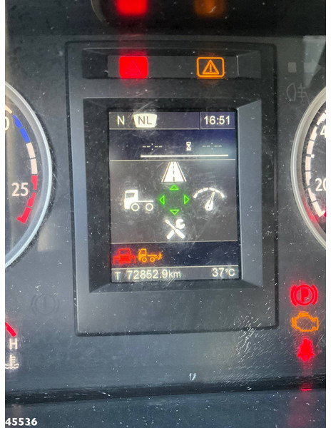Camion benne, Camion grue Scania P 340 Euro 6 CNG HMF 25 Tonmeter laadkraan Just 72.852 km!: photos 20