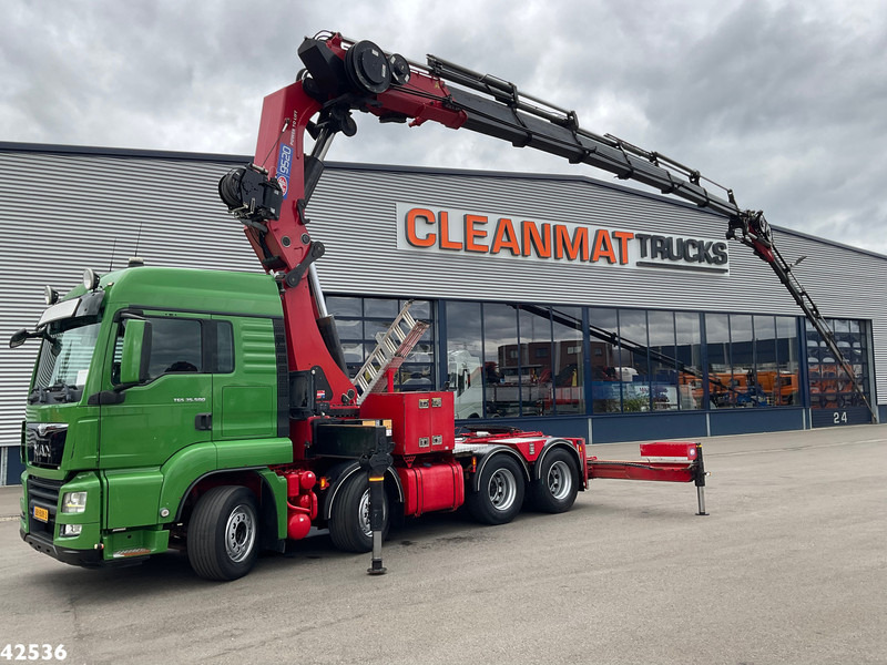 Tracteur routier MAN TGS 35.500 8x4 HMF 95 Tonmeter laadkraan bj. 2019!: photos 1