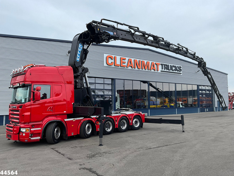 Scania R 620 10x4 V8 Retarder Effer 175 Tonmeter laadkraan + Fly-Jib Just 170.527 km! - Tracteur routier: photos 1 Scania R 620 10x4 V8 Retarder Effer 175 Tonmeter laadkraan + Fly-Jib Just 170.527 km! - Tracteur routier: photos 1