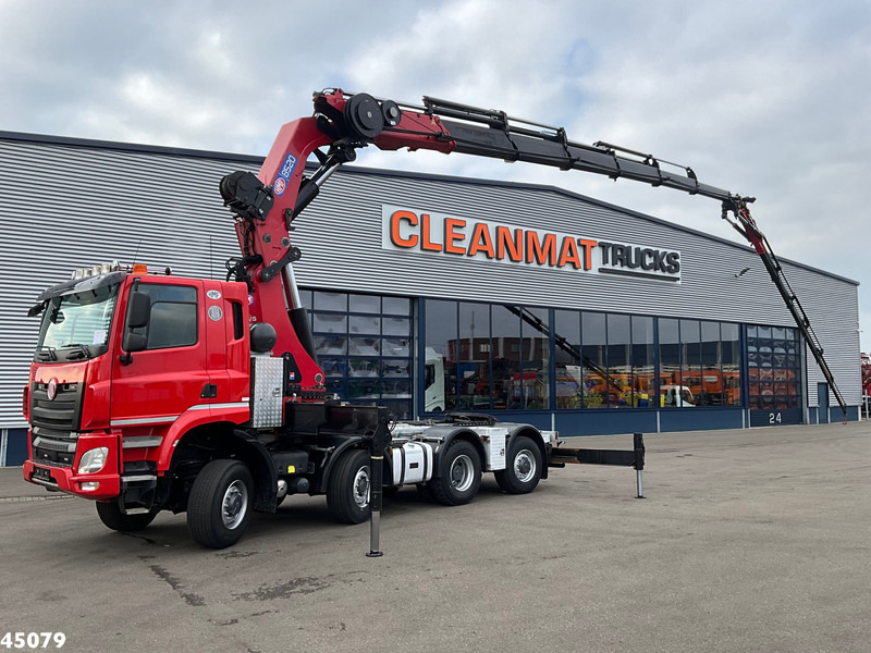 Tatra T 158 8x6 Euro 6 HMF 85 Tonmeter laadkraan + Fly-Jib Just 147.844 km! - Tracteur routier: photos 1 Tatra T 158 8x6 Euro 6 HMF 85 Tonmeter laadkraan + Fly-Jib Just 147.844 km! - Tracteur routier: photos 1