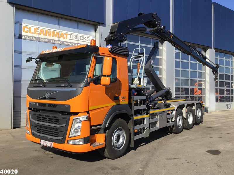 Volvo FM 420 8x2 HMF 28 ton/meter laadkraan Welvaarts weighing system - Camion ampliroll, Camion grue: photos 1 Volvo FM 420 8x2 HMF 28 ton/meter laadkraan Welvaarts weighing system - Camion ampliroll, Camion grue: photos 1