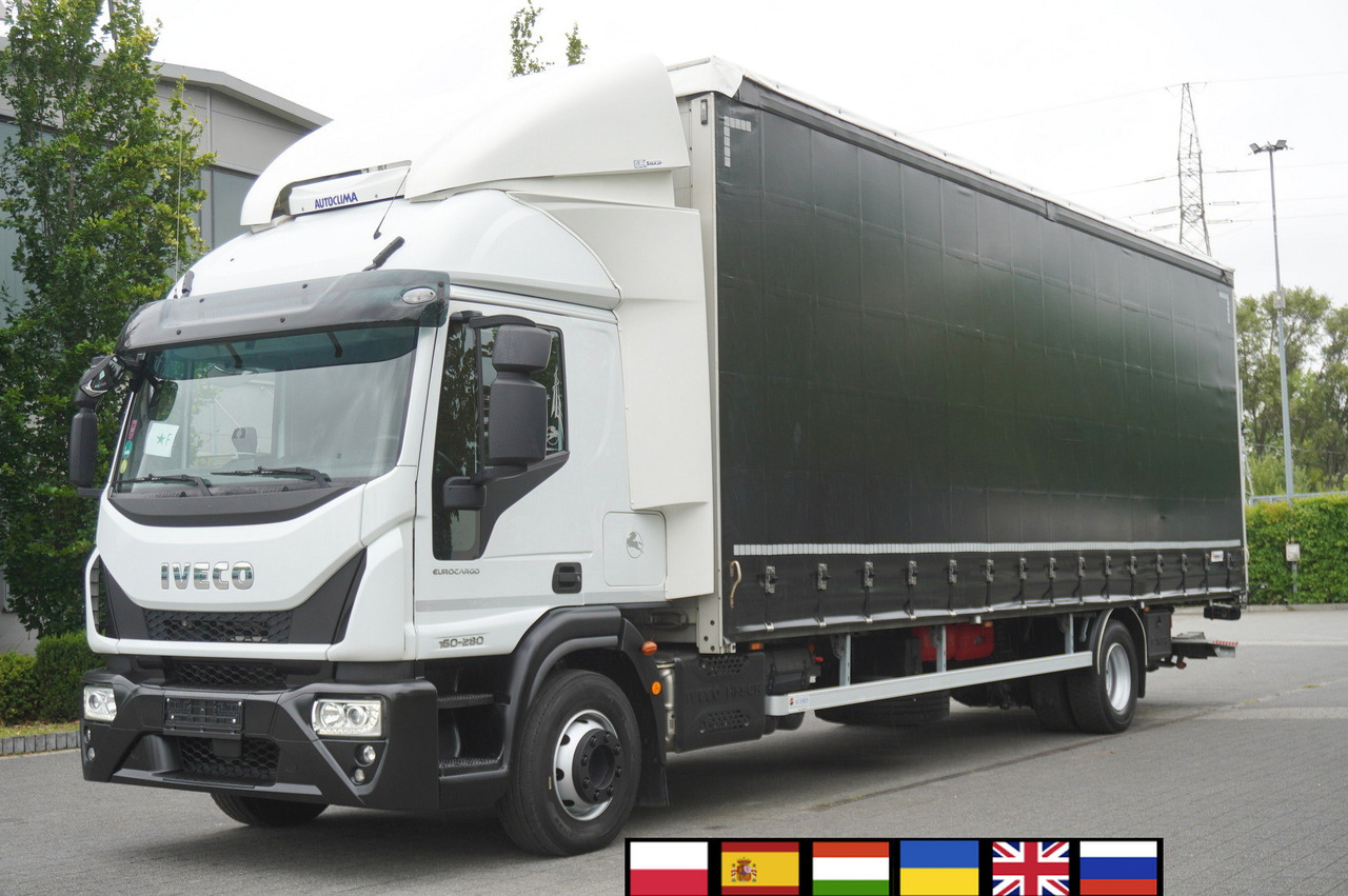 IVECO Eurocargo ML 160E28 E6 Glob / Curtainsider 21 EPAL / 2023 / 2 identical units - Camion benne: photos 1 IVECO Eurocargo ML 160E28 E6 Glob / Curtainsider 21 EPAL / 2023 / 2 identical units - Camion benne: photos 1