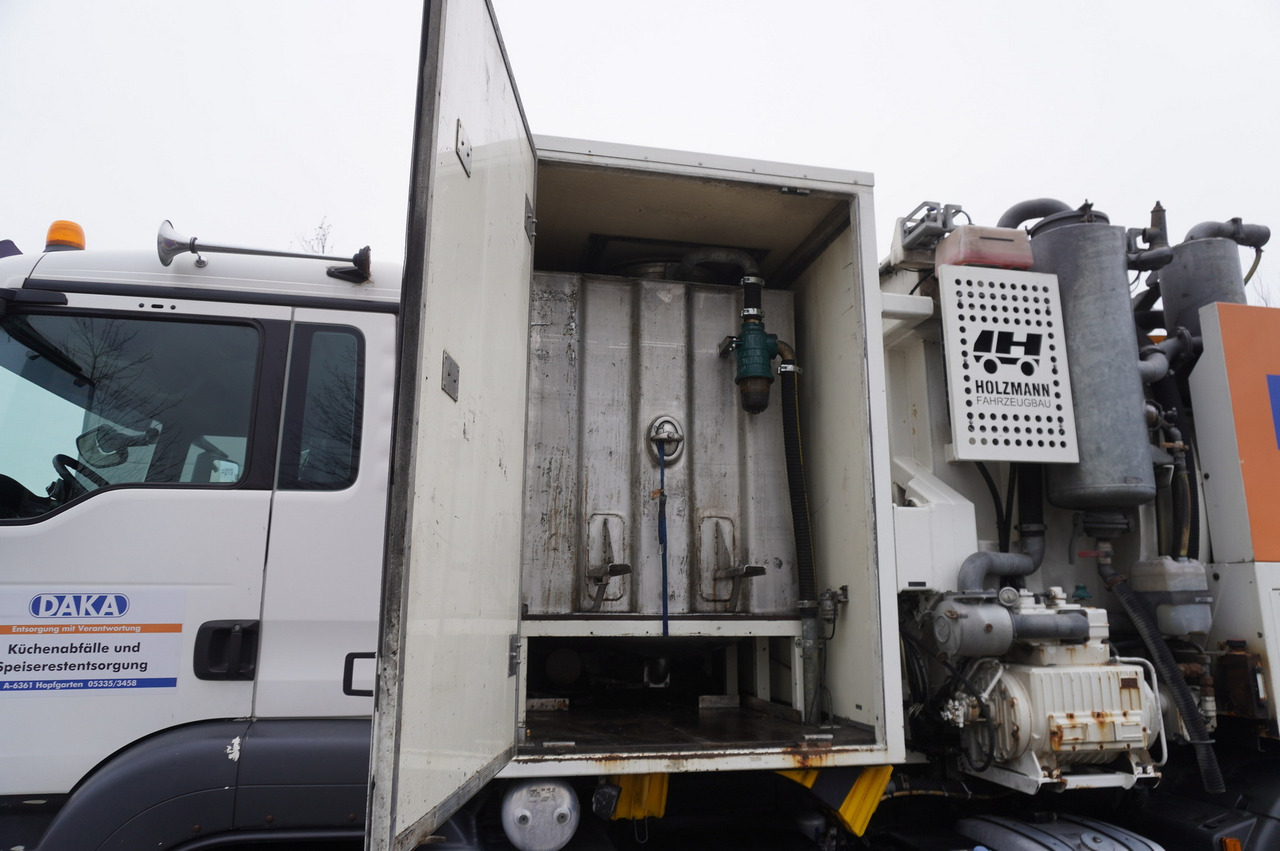 Benne à ordures ménagères MAN TGS 26.360 / Holzmann Fahrzeugbau HBS 28/120.00 kitchen waste vehicle / Euro 5: photos 15
