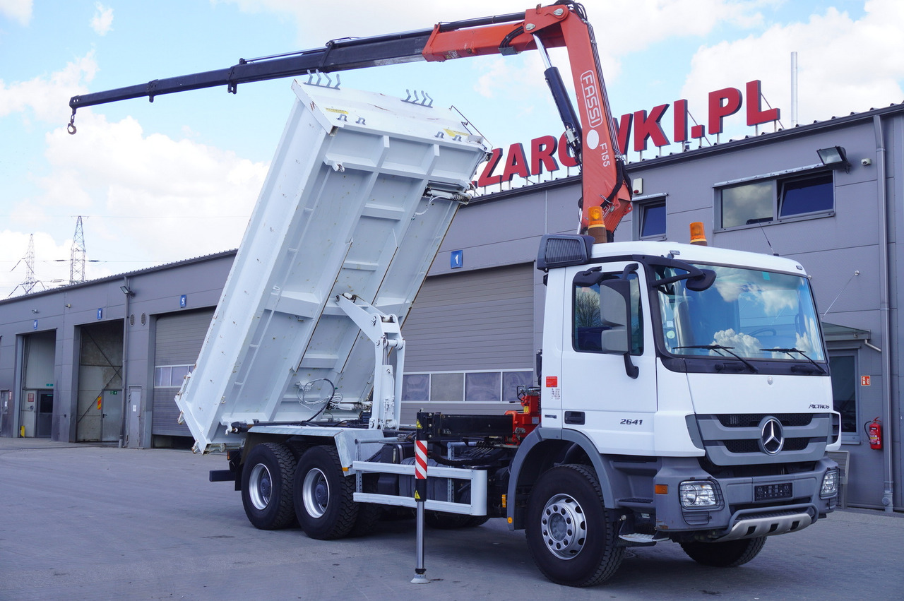 MERCEDES-BENZ Actros 2641 6×4 E5 / Crane / Dumper / 110000 km - Camion grue, Camion grue: photos 1 MERCEDES-BENZ Actros 2641 6×4 E5 / Crane / Dumper / 110000 km - Camion grue, Camion grue: photos 1