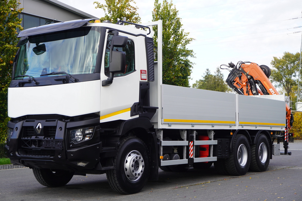 RENAULT C380 Comfort 6x4 / Atlas 172.3E crane / Range 12.3 m / capacity 6.1 t / Flatbed 17 EPAL - Camion grue: photos 2 RENAULT C380 Comfort 6x4 / Atlas 172.3E crane / Range 12.3 m / capacity 6.1 t / Flatbed 17 EPAL - Camion grue: photos 2