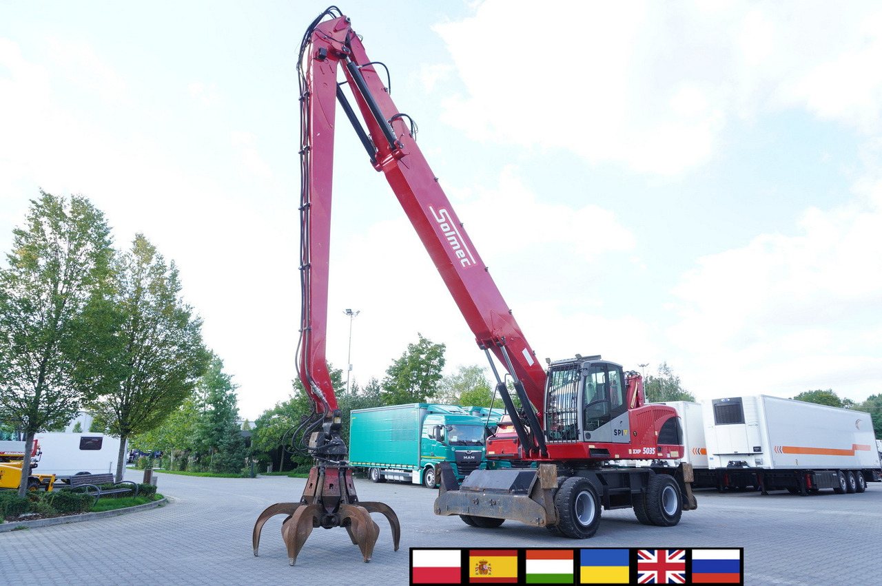 Solmec EXP 5035 / 6000 mth ! / 37t material handler - Pelle sur pneus: photos 1 Solmec EXP 5035 / 6000 mth ! / 37t material handler - Pelle sur pneus: photos 1