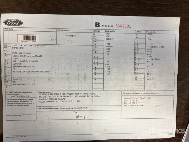 2015 Ford ECO SPORT Automobile - SUV: photos 2 2015 Ford ECO SPORT Automobile - SUV: photos 2