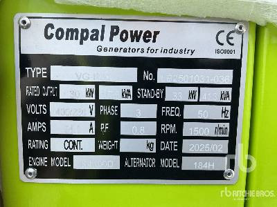 COMPAL VG-R30 41 kVA (Unused) - Groupe électrogène: photos 5 COMPAL VG-R30 41 kVA (Unused) - Groupe électrogène: photos 5
