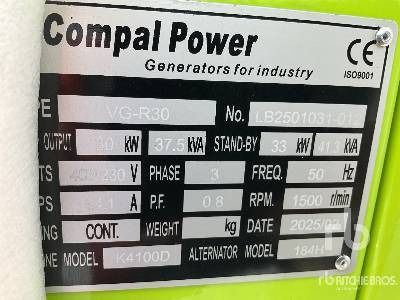 COMPAL VG-R30 41 kVA (Unused) - Groupe électrogène: photos 5 COMPAL VG-R30 41 kVA (Unused) - Groupe électrogène: photos 5