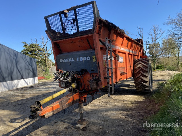 2008 Sodimac Rafal 1800 S/A Epandeur A Fumier 1 Essieu Manure Spreader - Epandeur à fumier: photos 2 2008 Sodimac Rafal 1800 S/A Epandeur A Fumier 1 Essieu Manure Spreader - Epandeur à fumier: photos 2