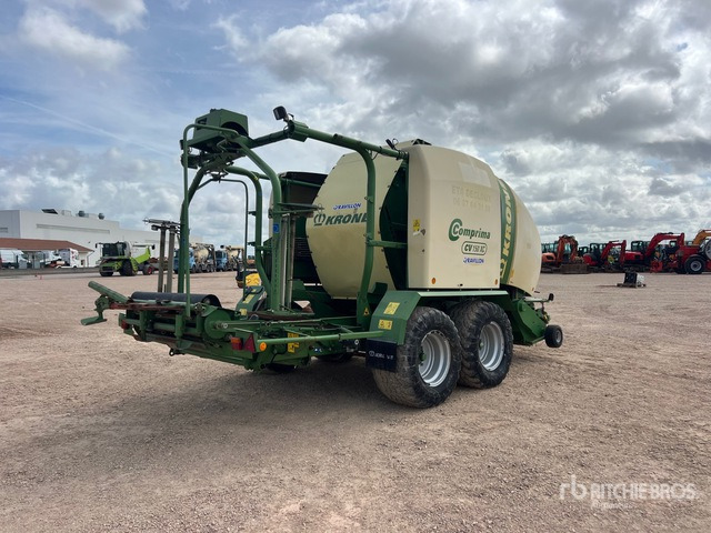 2012 Krone Comprima CV150XC Presse Enrubanneuse 2 Essieux T/A Round Baler - Presse à balles rondes: photos 3 2012 Krone Comprima CV150XC Presse Enrubanneuse 2 Essieux T/A Round Baler - Presse à balles rondes: photos 3