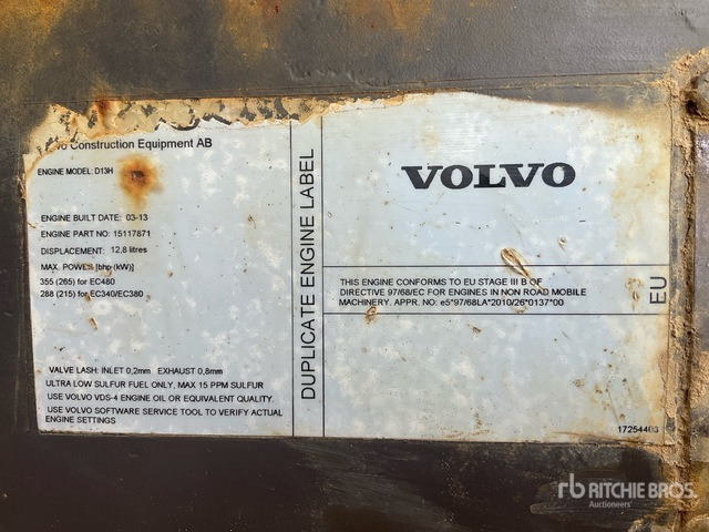 2013 Volvo EC380DL Tracked Excavator - Pelle sur chenille: photos 5 2013 Volvo EC380DL Tracked Excavator - Pelle sur chenille: photos 5