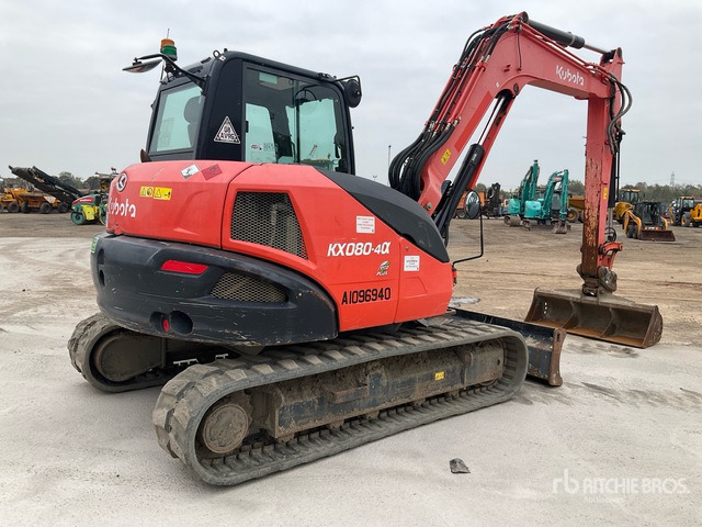 2019 Kubota KX080-4A 2019 Kubota KX080-4A Tracked Excavator Tracked Excavator - Pelle sur chenille: photos 4 2019 Kubota KX080-4A 2019 Kubota KX080-4A Tracked Excavator Tracked Excavator - Pelle sur chenille: photos 4