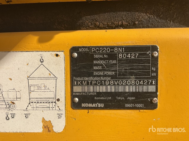 2010 Komatsu PC220-8N1 - Pelle sur chenille: photos 2 2010 Komatsu PC220-8N1 - Pelle sur chenille: photos 2