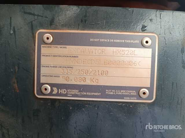 2025 Hyundai HX520L - Pelle sur chenille: photos 1 2025 Hyundai HX520L - Pelle sur chenille: photos 1