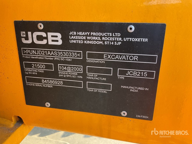 2025 JCB 215LC (Unused) Tracked Excavator - Pelle sur chenille: photos 1 2025 JCB 215LC (Unused) Tracked Excavator - Pelle sur chenille: photos 1