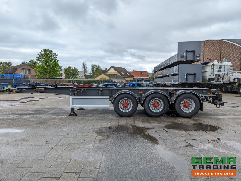 Semi-remorque porte-conteneur/ Caisse mobile Burg BPO 12-27 3-Assen BPW ADR EX/II EX/III FL OX AT - Trommelremmen - 20/30FT TankChassis - RVS Driptray/Toolbox (O1824): photos 13
