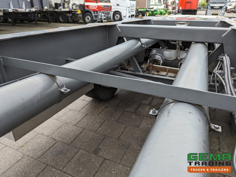 Semi-remorque porte-conteneur/ Caisse mobile Burg BPO 12-27 3-Assen BPW ADR EX/II EX/III FL OX AT - Trommelremmen - 20/30FT TankChassis - RVS Driptray/Toolbox (O1824): photos 11