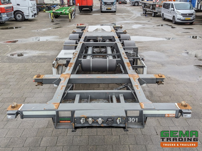 Semi-remorque porte-conteneur/ Caisse mobile Burg BPO 12-27 3-Assen BPW ADR EX/II EX/III FL OX AT - Trommelremmen - 20/30FT TankChassis - RVS Driptray/Toolbox (O1824): photos 6