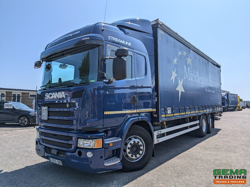 Scania G360 6x2/4 Streamline Euro6 - Retarder - Schuifzeilenbak 8.2M + Laadklep 1500kg - Smart Tacho V2 - Camion à rideaux coulissants: photos 1 Scania G360 6x2/4 Streamline Euro6 - Retarder - Schuifzeilenbak 8.2M + Laadklep 1500kg - Smart Tacho V2 - Camion à rideaux coulissants: photos 1