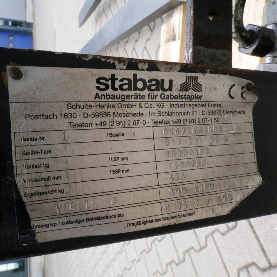 Stabau Fork Positioner with separate sideshift - Accessoire: photos 4 Stabau Fork Positioner with separate sideshift - Accessoire: photos 4