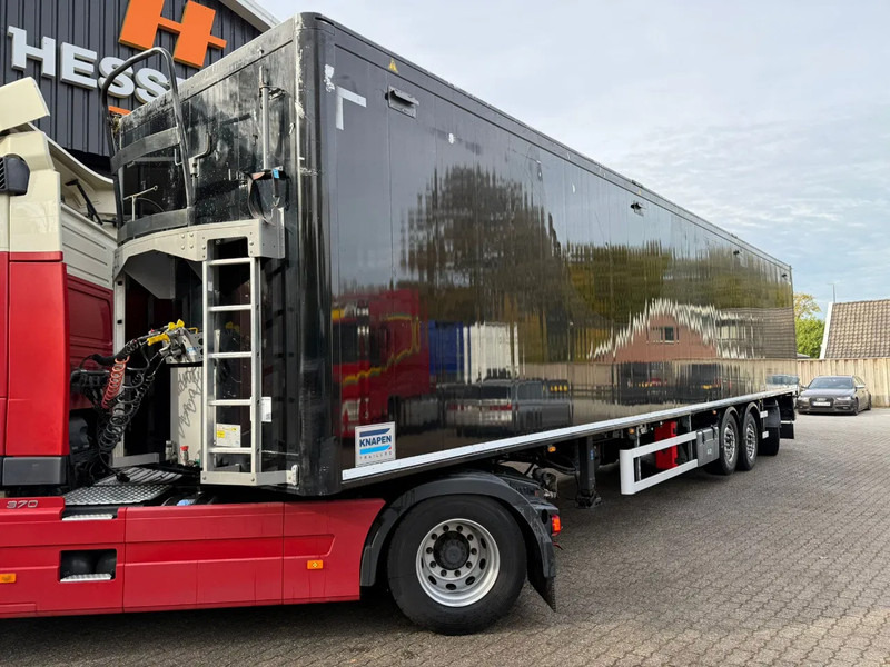 Knapen Trailers K200 85m3 Stuuras/Lenkachse Cargo Floor 10MM Alcoa Liftas - Semi-remorque à fond mouvant: photos 1 Knapen Trailers K200 85m3 Stuuras/Lenkachse Cargo Floor 10MM Alcoa Liftas - Semi-remorque à fond mouvant: photos 1