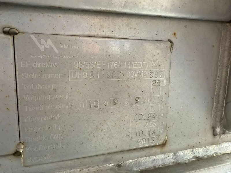 Semi-remorque citerne Magyar VM Tarm 19.000L RVS/INOX Melk/Milk/Milch Food 3 Rooms Liftas: photos 15