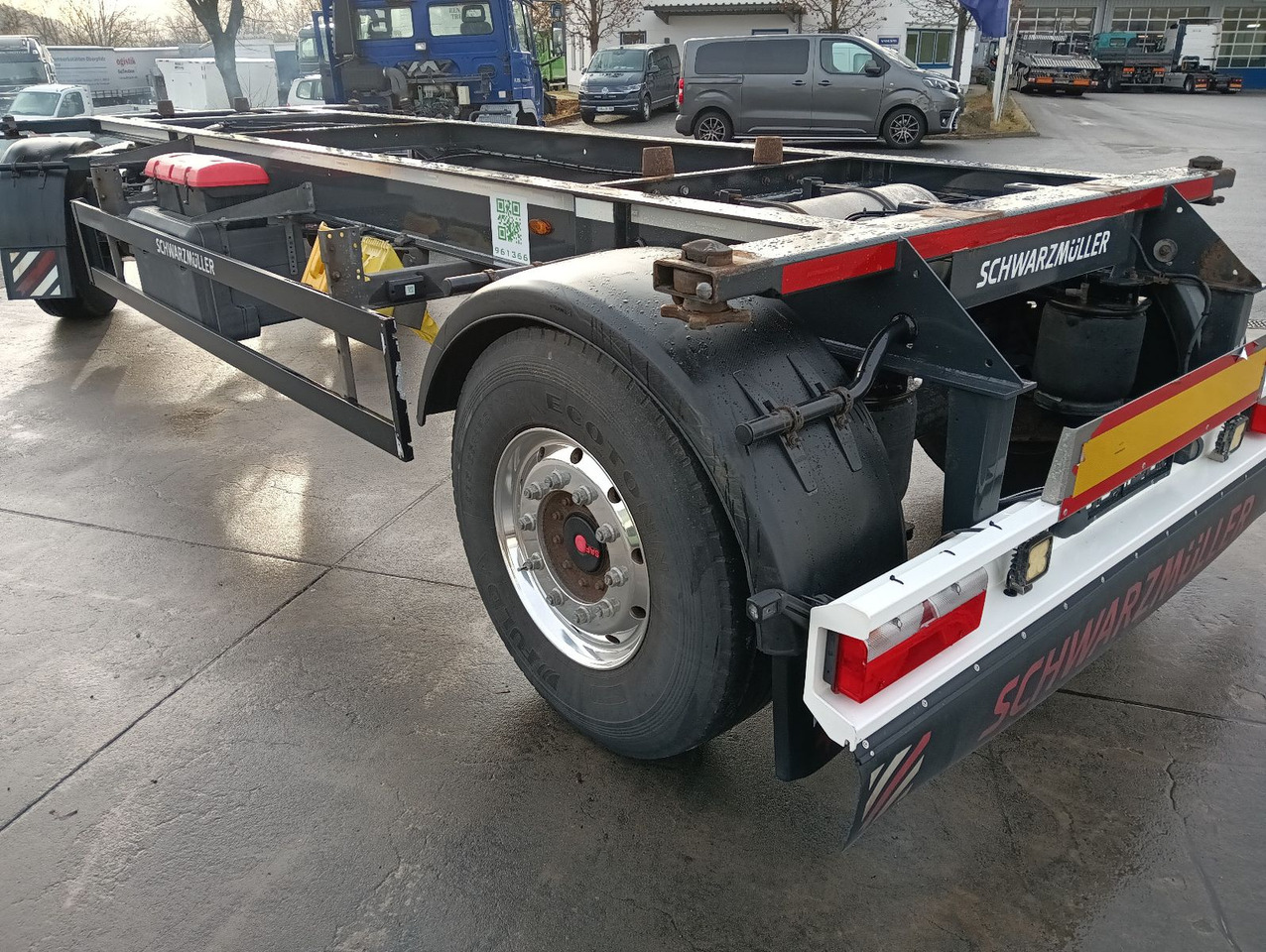 Remorque porte-conteneur/ Caisse mobile Schwarzmüller 2-A BDF 1,22/1,32 ALCOA Alufelgen ADR 120tkm TÜV Schwarzmüller 2-A BDF 1,22/1,32 ALCOA Alufelgen ADR 120tkm TÜV: photos 14