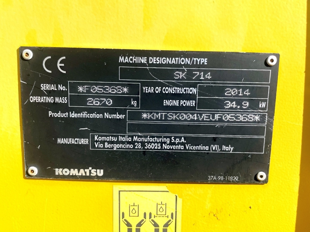 Komatsu SK714 (4077) - Mini chargeuse: photos 3 Komatsu SK714 (4077) - Mini chargeuse: photos 3