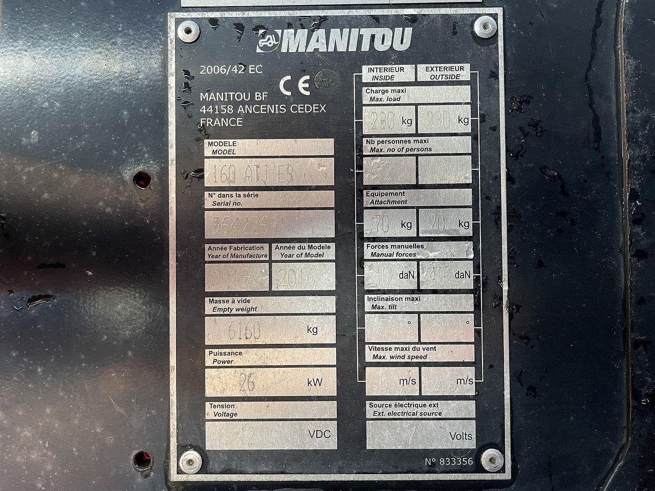Nacelle articulée Manitou 160ATJ RC: photos 10