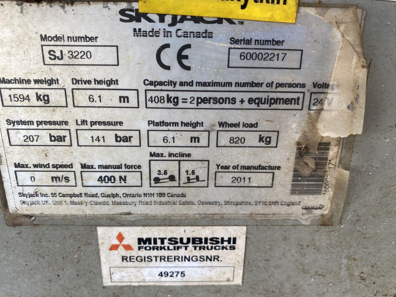 Skyjack SJ3220 - Nacelle ciseaux: photos 5 Skyjack SJ3220 - Nacelle ciseaux: photos 5