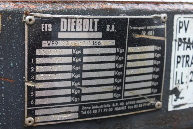 DIEBOLT 2 AXEL BPW wood - Semi-remorque grumier: photos 4 DIEBOLT 2 AXEL BPW wood - Semi-remorque grumier: photos 4