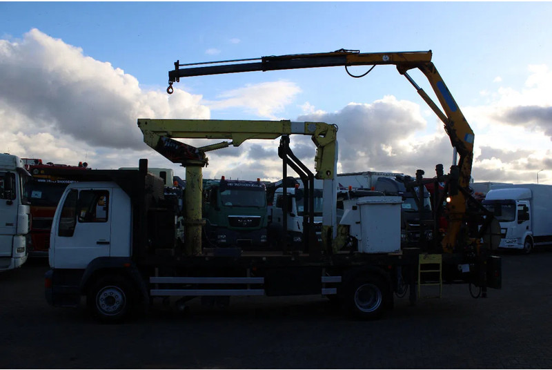 Camion grue MAN 14.224 + EURO 2 + PTO + CRANE EFFER 95: photos 9
