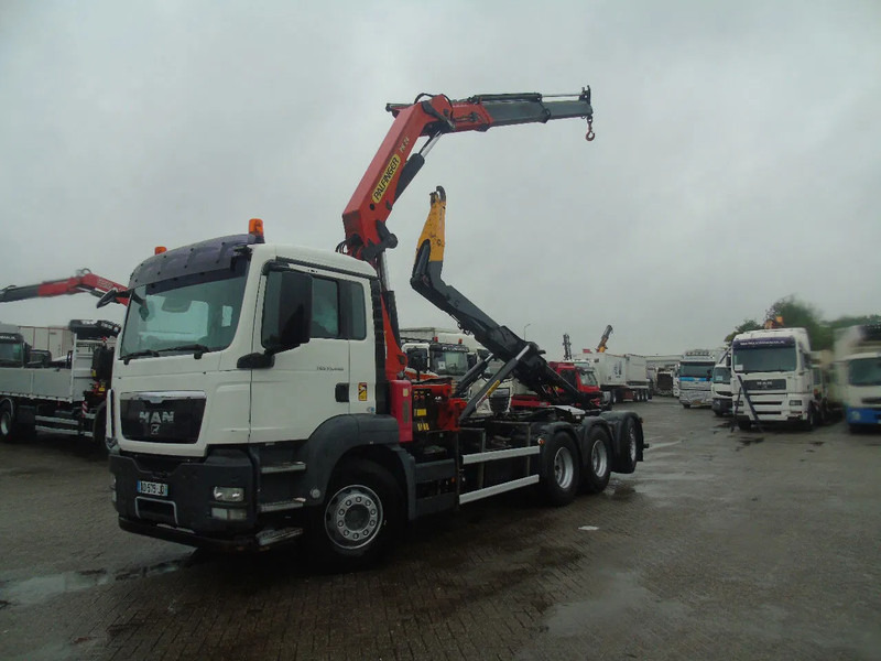 MAN TGS 35.440 + PALFINGER 24500 + 8X4 + EURO 5 + REMOTE - Camion ampliroll, Camion grue: photos 2 MAN TGS 35.440 + PALFINGER 24500 + 8X4 + EURO 5 + REMOTE - Camion ampliroll, Camion grue: photos 2