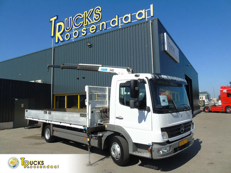 Mercedes-Benz Atego 816 + 4ton crane + NICE TRUCK - Camion plateau, Camion grue: photos 1 Mercedes-Benz Atego 816 + 4ton crane + NICE TRUCK - Camion plateau, Camion grue: photos 1
